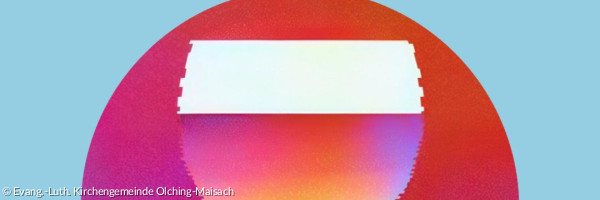 Kelch vor einem Sonnenuntergang