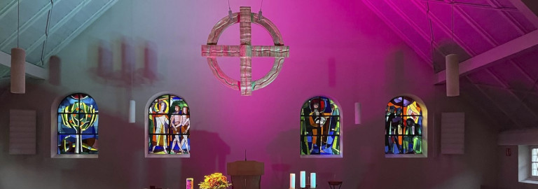 Gottes Sound Special-Gottesdienst 2025 Lichtinstallation