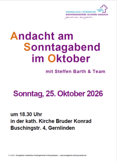 2026 10 25 Abendandacht Plakat