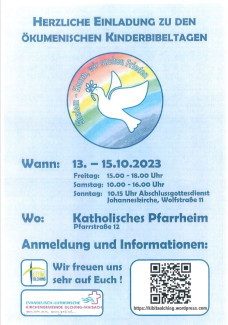Ökumenische Kinderbibeltage 2023