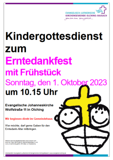 Kindergottesdienst zum Erntedank