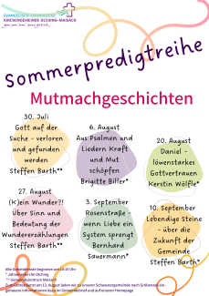 Sommerpredigtreihe