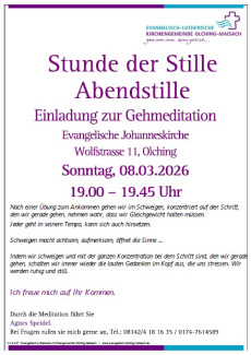Stunde der Stille 08.03.2026