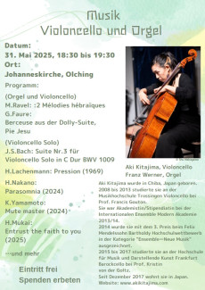 Violoncello und Orgel_31.05.2025