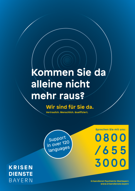 2024 Plakat Krisendienst Psychiatrie Oberbayern