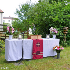 Garten des Emmausgemeindezentrums